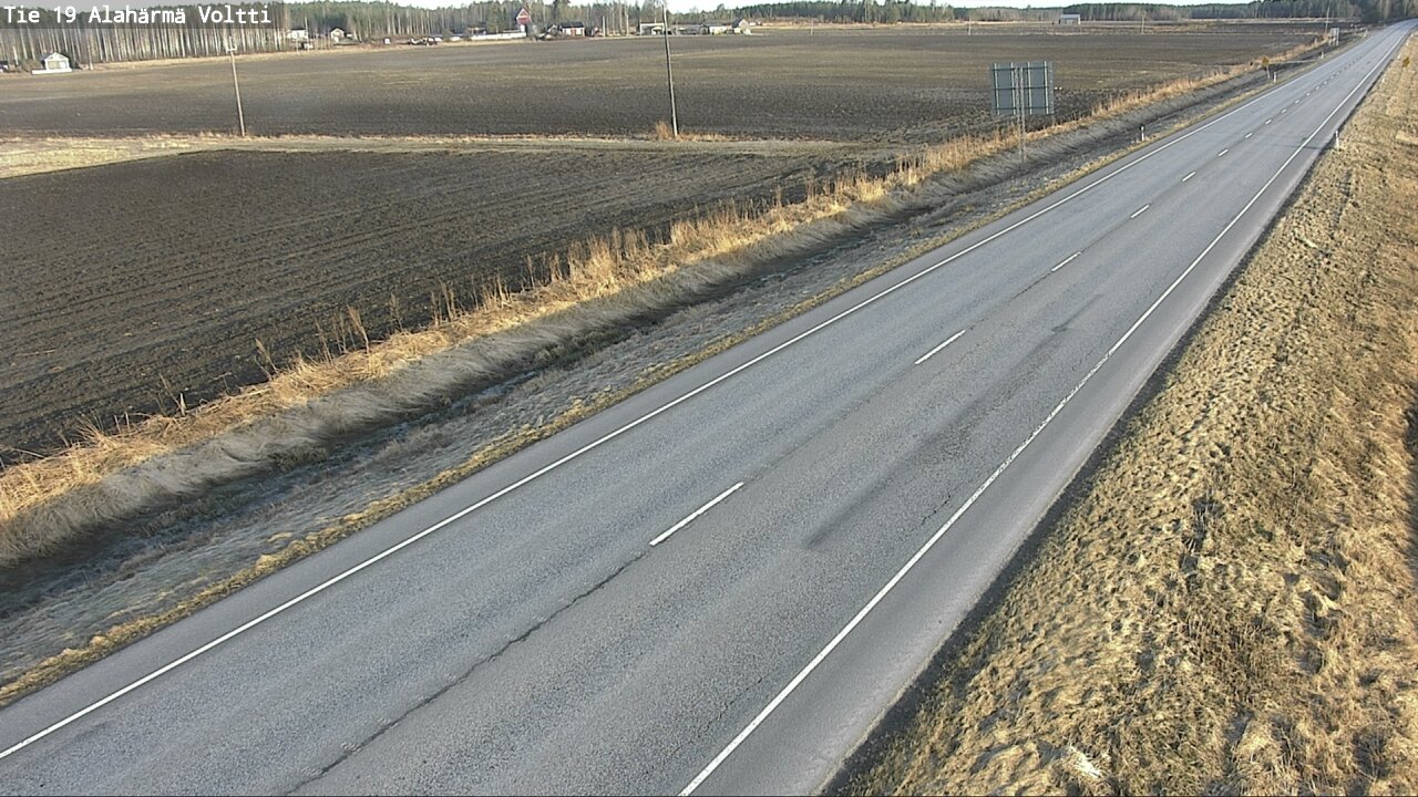Weather Camera Image Väg 19 Alahärmä, Voltti, Kauhava, Etelä-Pohjanmaa