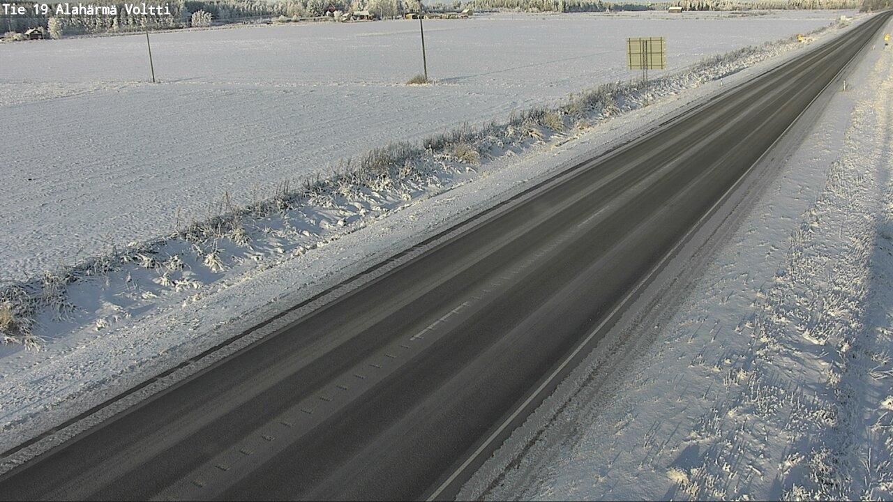 Weather Camera Image Väg 19 Alahärmä, Voltti, Kauhava, Etelä-Pohjanmaa