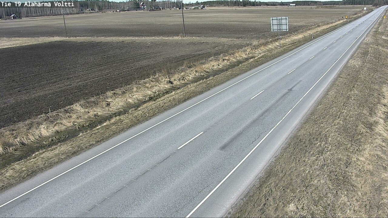 Weather Camera Image Väg 19 Alahärmä, Voltti, Kauhava, Etelä-Pohjanmaa