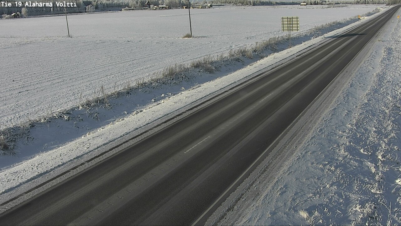 Weather Camera Image Väg 19 Alahärmä, Voltti, Kauhava, Etelä-Pohjanmaa