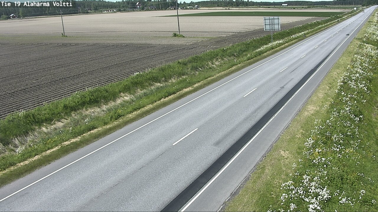 Weather Camera Image Väg 19 Alahärmä, Voltti, Kauhava, Etelä-Pohjanmaa