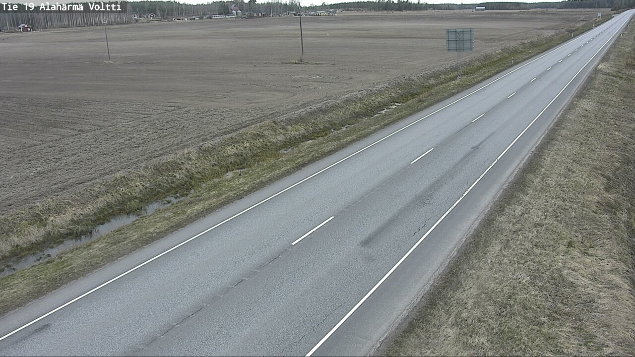 Weather Camera Image Väg 19 Alahärmä, Voltti, Kauhava, Etelä-Pohjanmaa