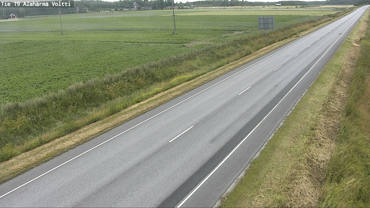 Weather Camera Image Väg 19 Alahärmä, Voltti, Kauhava, Etelä-Pohjanmaa