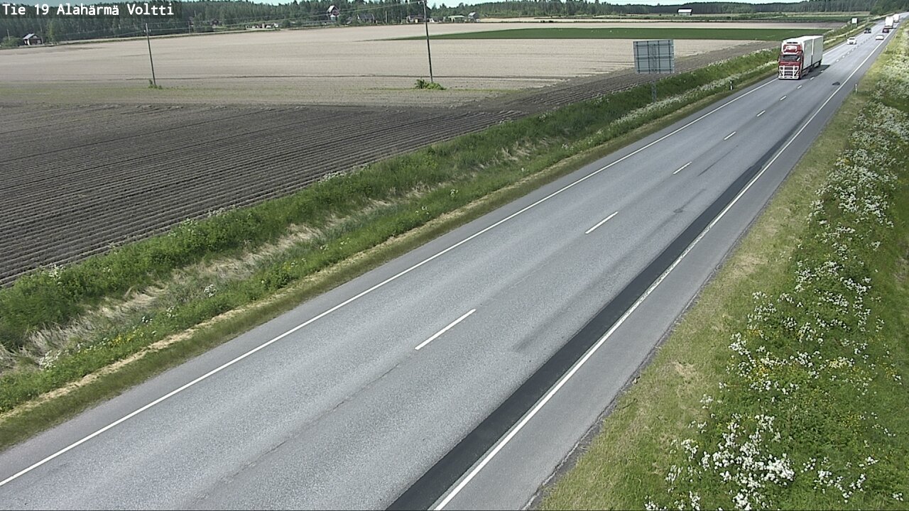 Weather Camera Image Väg 19 Alahärmä, Voltti, Kauhava, Etelä-Pohjanmaa