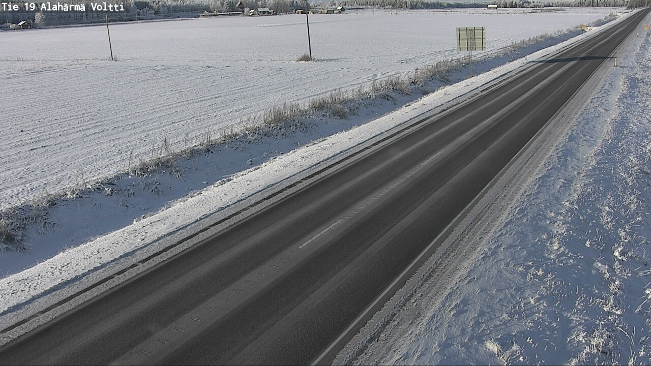 Weather Camera Image Väg 19 Alahärmä, Voltti, Kauhava, Etelä-Pohjanmaa