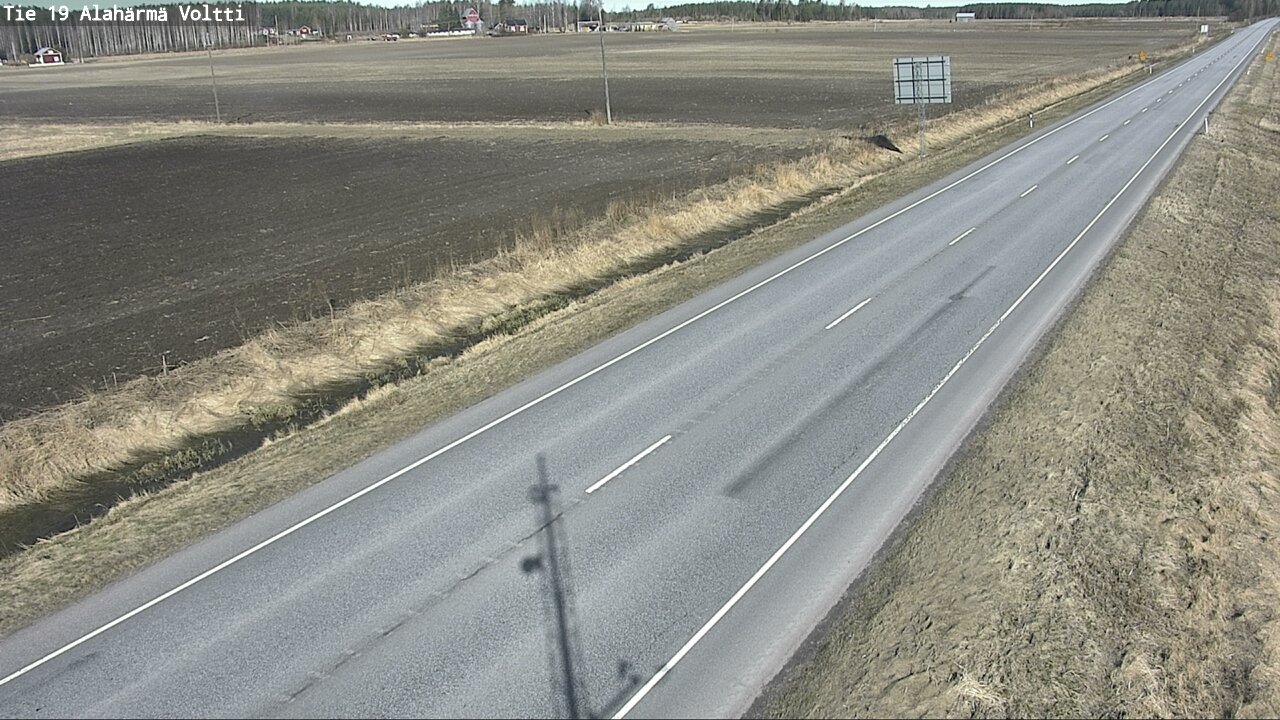 Weather Camera Image Väg 19 Alahärmä, Voltti, Kauhava, Etelä-Pohjanmaa