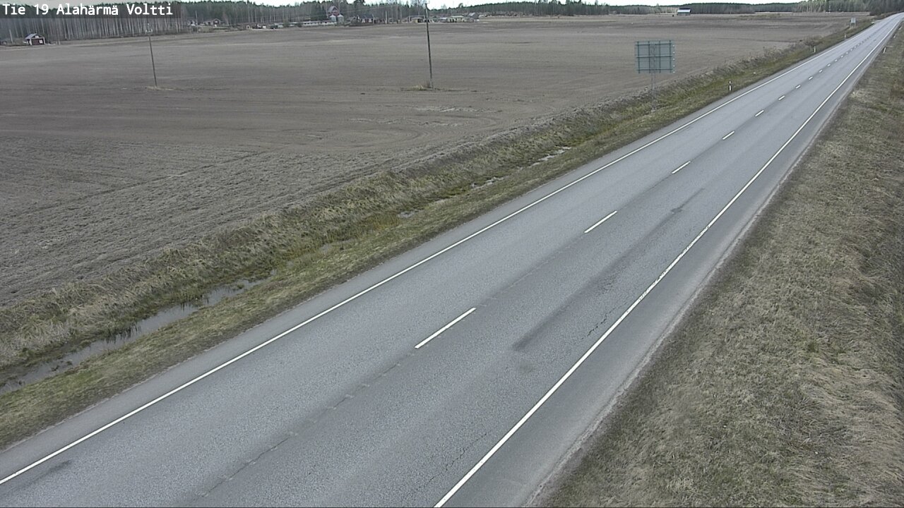 Weather Camera Image Road 19 Alahärmä, Voltti, Kauhava, Etelä-Pohjanmaa