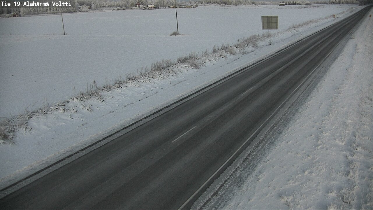 Weather Camera Image Väg 19 Alahärmä, Voltti, Kauhava, Etelä-Pohjanmaa