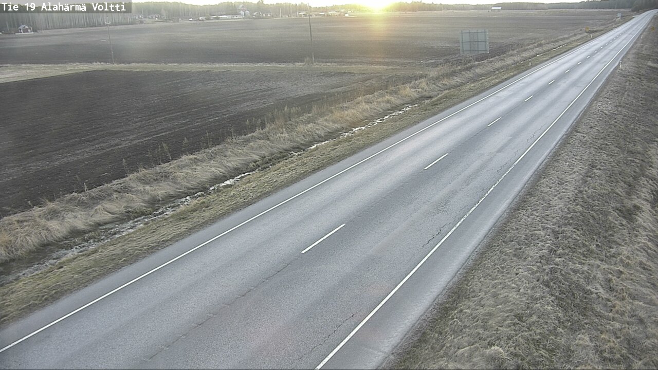 Weather Camera Image Väg 19 Alahärmä, Voltti, Kauhava, Etelä-Pohjanmaa