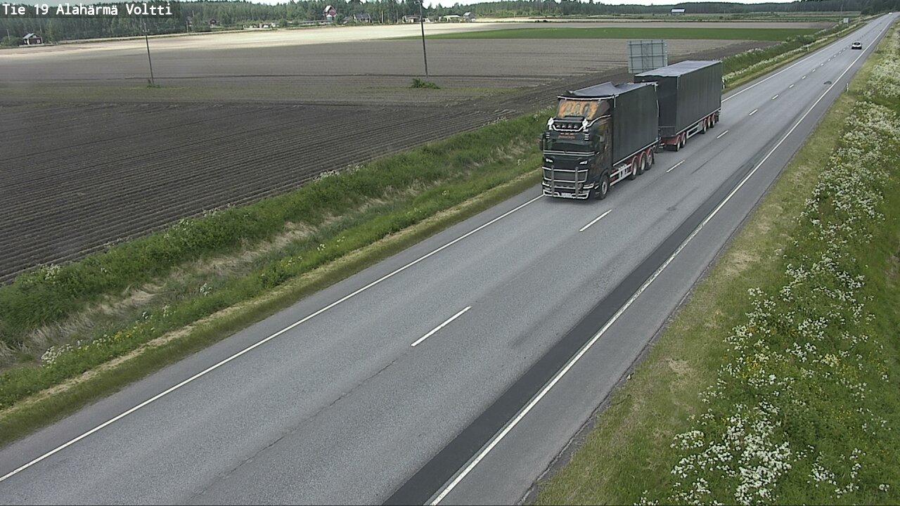 Weather Camera Image Väg 19 Alahärmä, Voltti, Kauhava, Etelä-Pohjanmaa