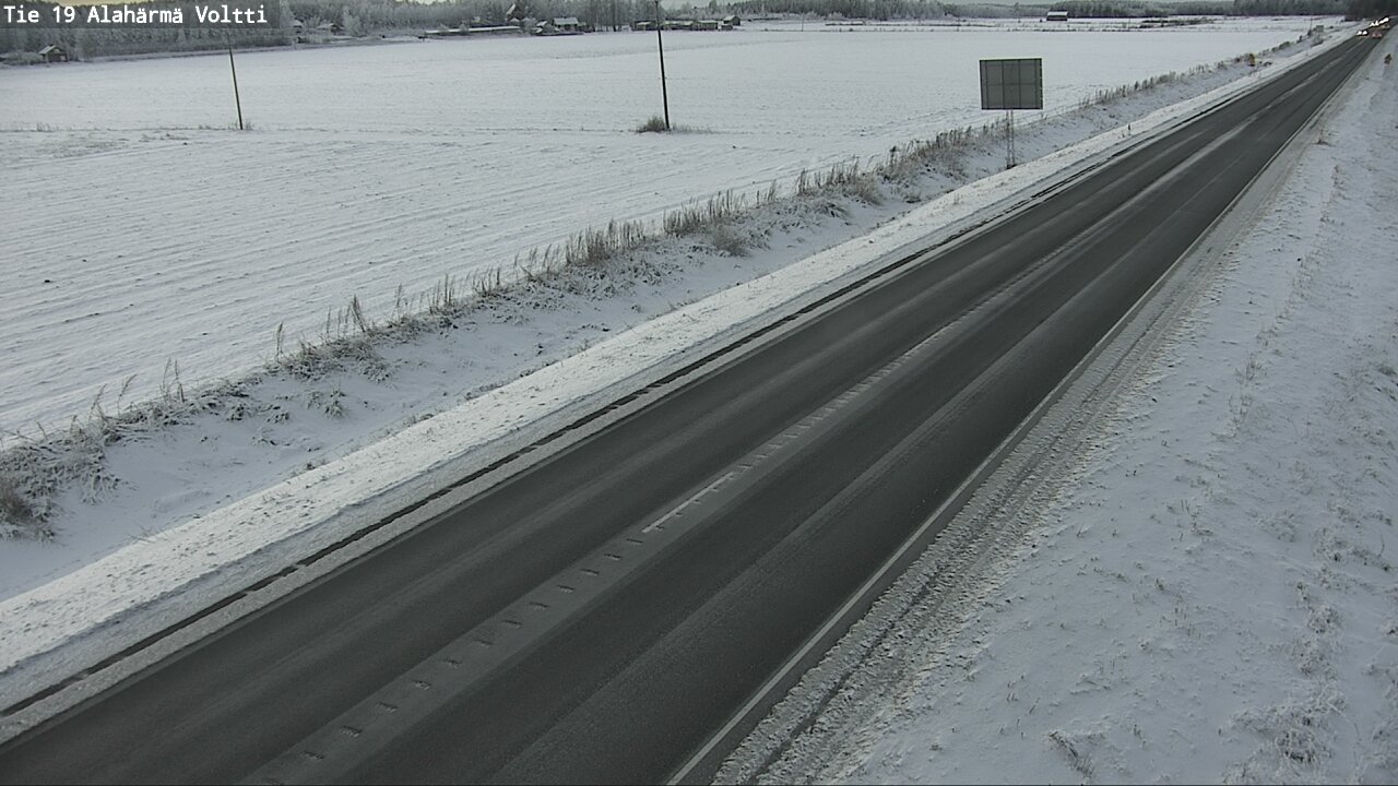 Weather Camera Image Väg 19 Alahärmä, Voltti, Kauhava, Etelä-Pohjanmaa