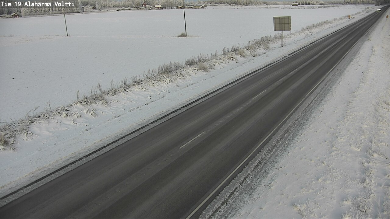 Weather Camera Image Väg 19 Alahärmä, Voltti, Kauhava, Etelä-Pohjanmaa