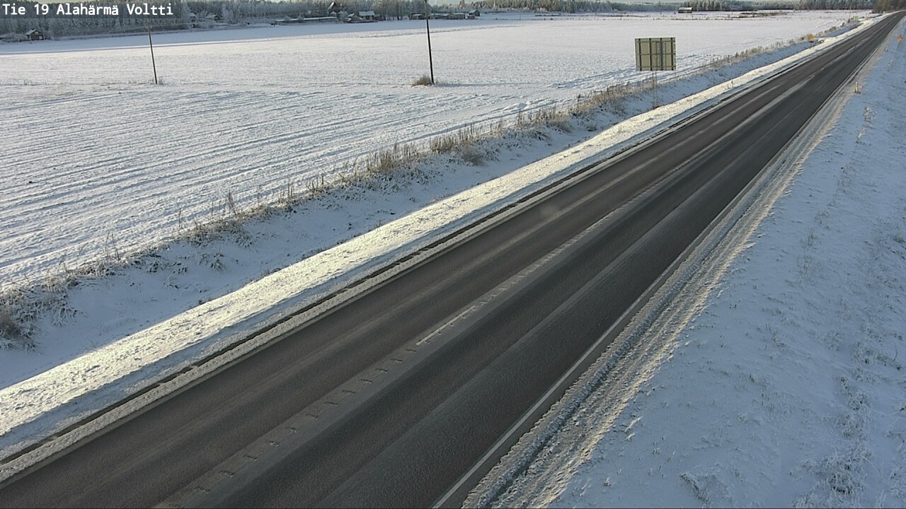 Weather Camera Image Väg 19 Alahärmä, Voltti, Kauhava, Etelä-Pohjanmaa
