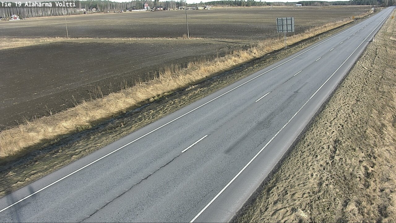 Weather Camera Image Väg 19 Alahärmä, Voltti, Kauhava, Etelä-Pohjanmaa