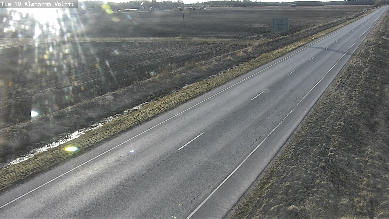 Weather Camera Image Väg 19 Alahärmä, Voltti, Kauhava, Etelä-Pohjanmaa