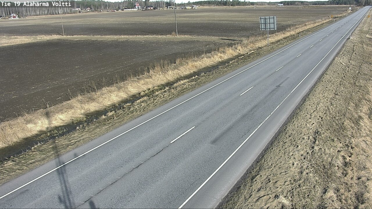 Weather Camera Image Väg 19 Alahärmä, Voltti, Kauhava, Etelä-Pohjanmaa