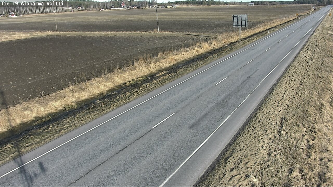 Weather Camera Image Väg 19 Alahärmä, Voltti, Kauhava, Etelä-Pohjanmaa
