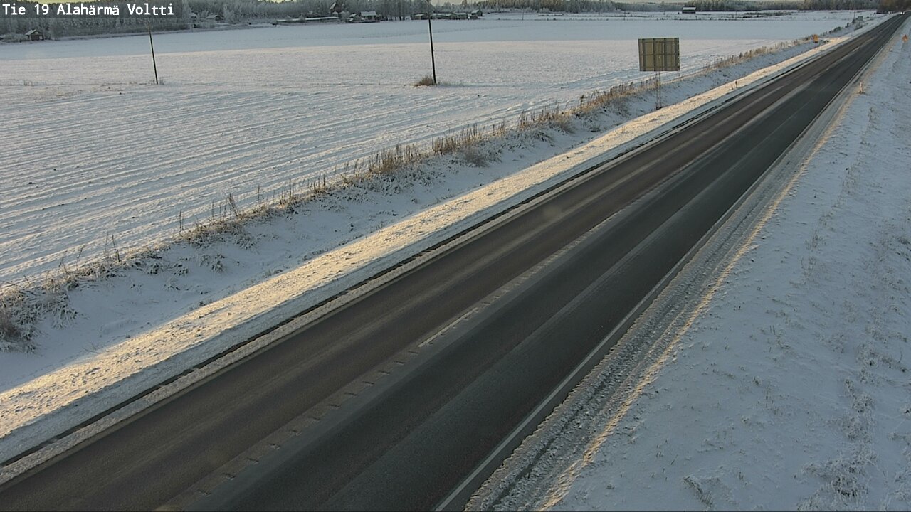 Weather Camera Image Väg 19 Alahärmä, Voltti, Kauhava, Etelä-Pohjanmaa