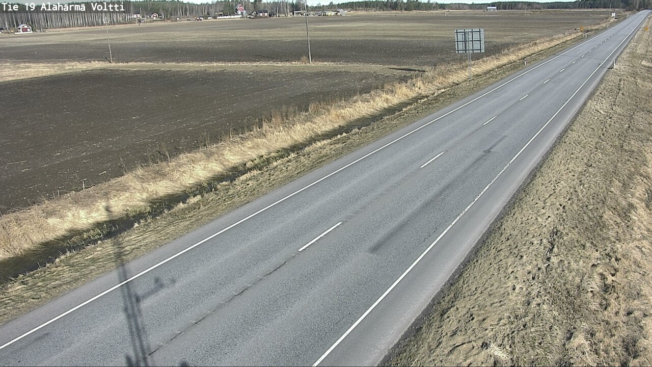 Weather Camera Image Väg 19 Alahärmä, Voltti, Kauhava, Etelä-Pohjanmaa