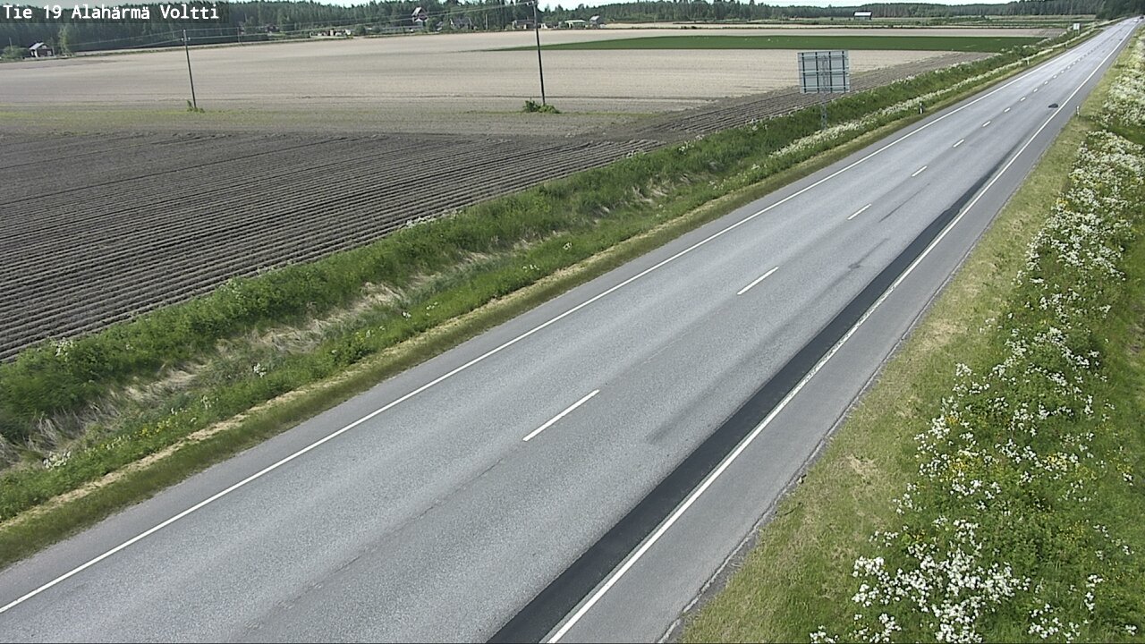 Weather Camera Image Väg 19 Alahärmä, Voltti, Kauhava, Etelä-Pohjanmaa