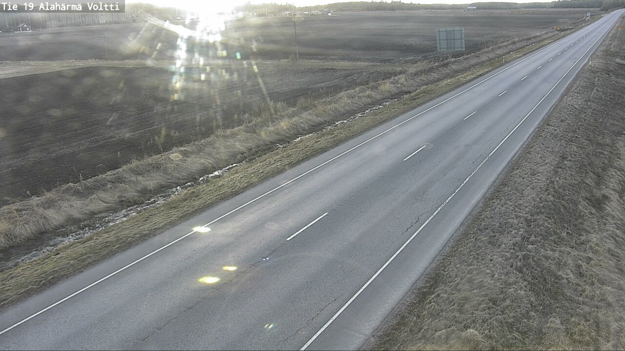 Weather Camera Image Väg 19 Alahärmä, Voltti, Kauhava, Etelä-Pohjanmaa