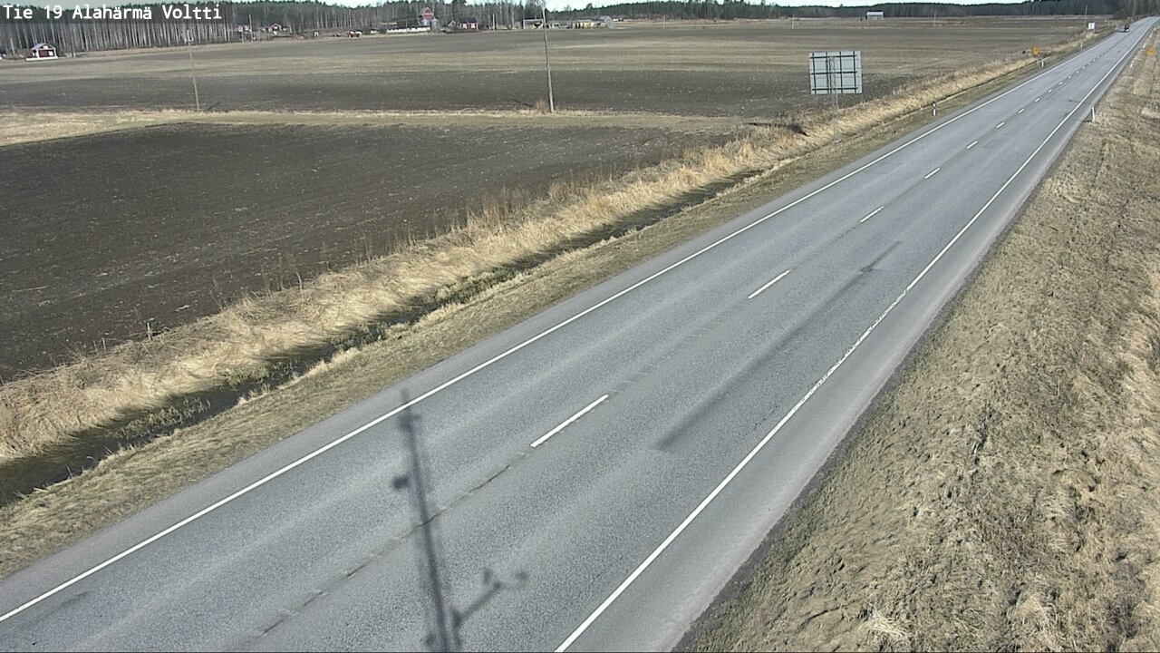 Weather Camera Image Väg 19 Alahärmä, Voltti, Kauhava, Etelä-Pohjanmaa