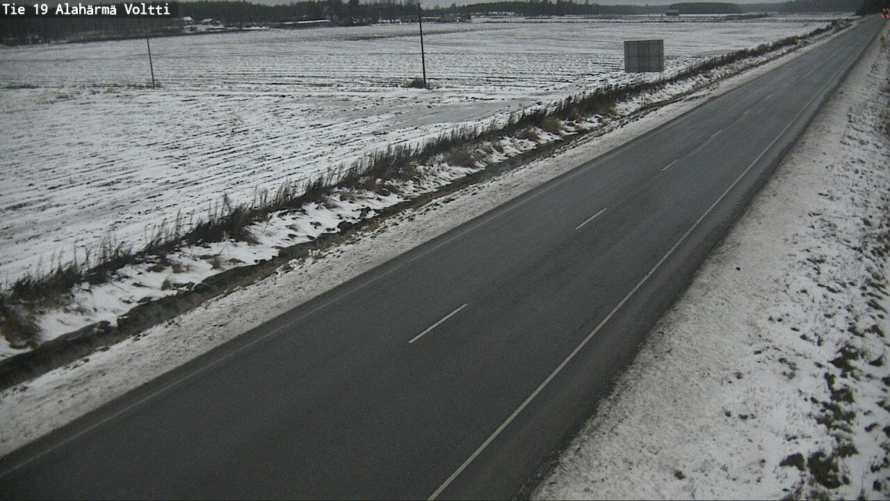 Weather Camera Image Road 19 Alahärmä, Voltti, Kauhava, Etelä-Pohjanmaa