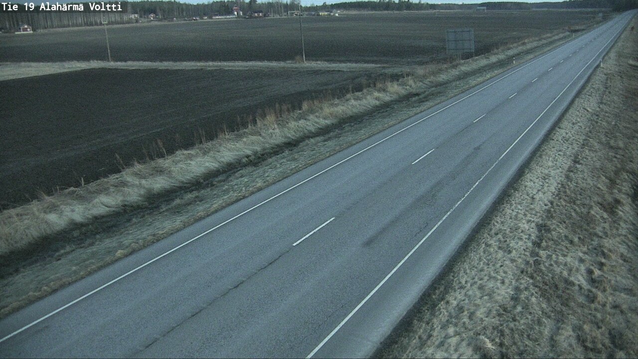 Weather Camera Image Väg 19 Alahärmä, Voltti, Kauhava, Etelä-Pohjanmaa