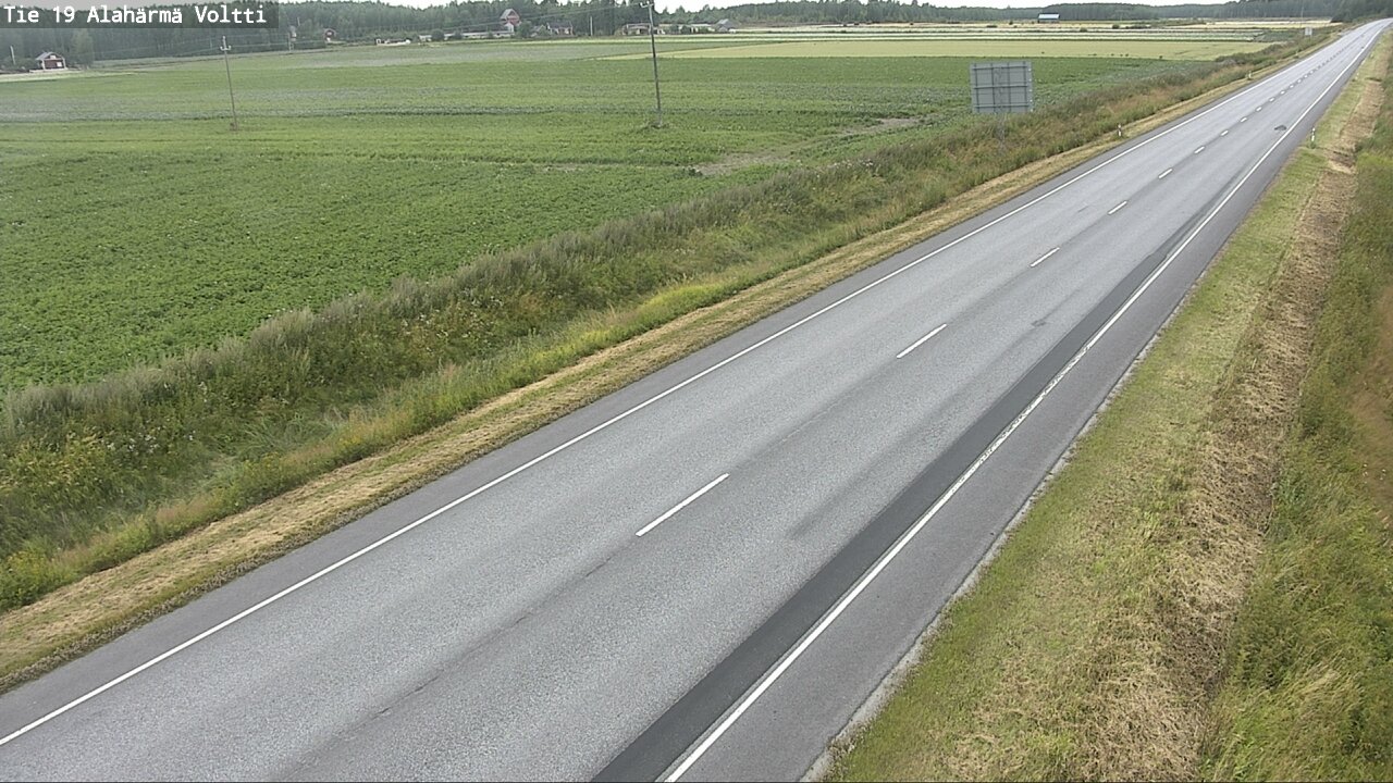 Weather Camera Image Väg 19 Alahärmä, Voltti, Kauhava, Etelä-Pohjanmaa