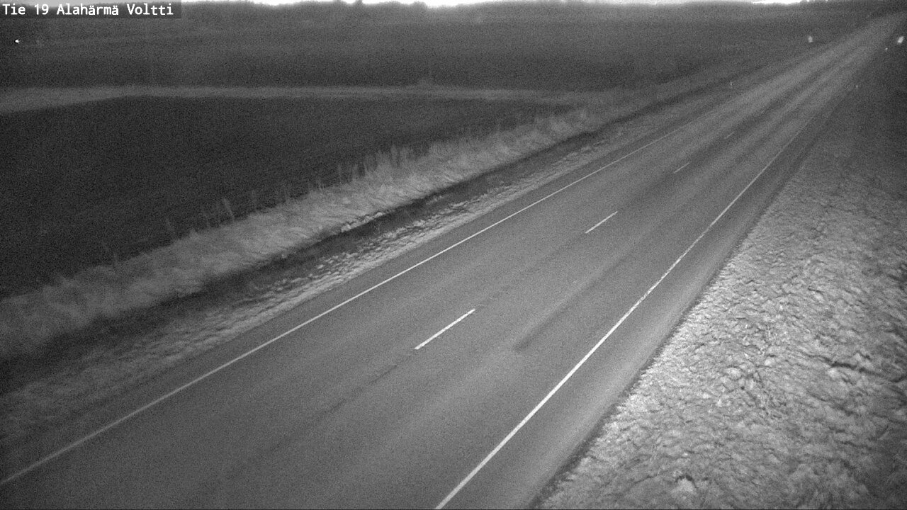 Weather Camera Image Väg 19 Alahärmä, Voltti, Kauhava, Etelä-Pohjanmaa