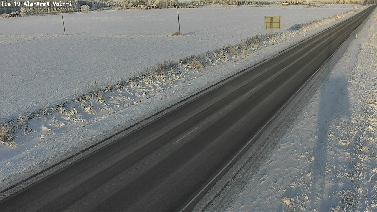Weather Camera Image Väg 19 Alahärmä, Voltti, Kauhava, Etelä-Pohjanmaa