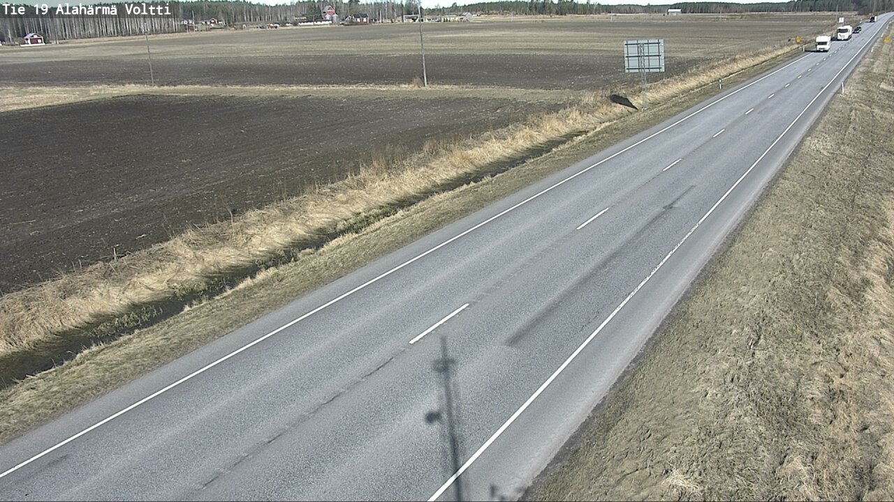 Weather Camera Image Väg 19 Alahärmä, Voltti, Kauhava, Etelä-Pohjanmaa