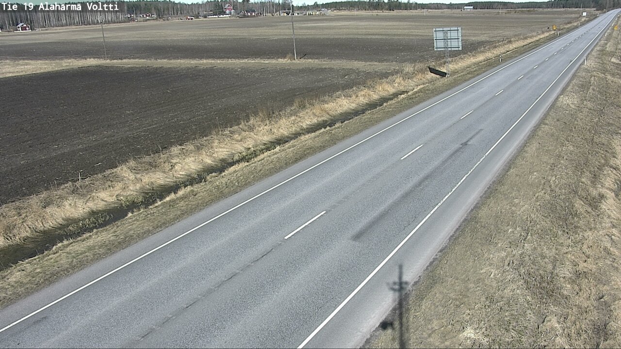 Weather Camera Image Väg 19 Alahärmä, Voltti, Kauhava, Etelä-Pohjanmaa