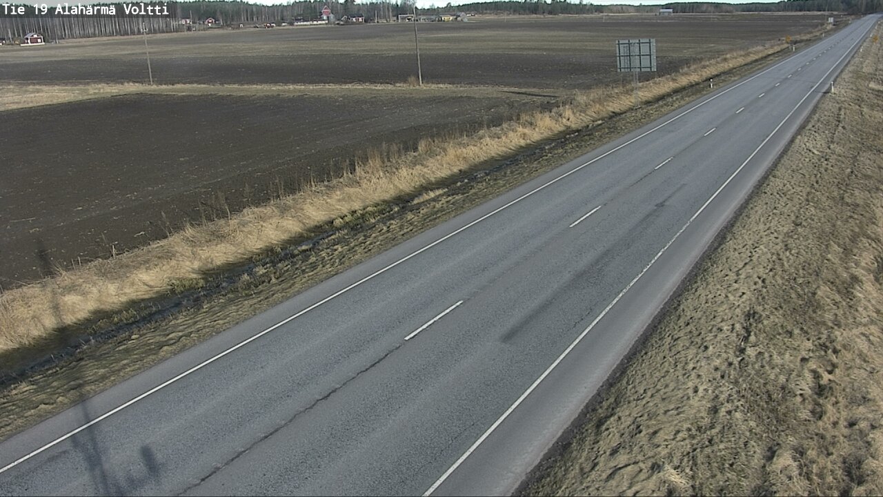 Weather Camera Image Väg 19 Alahärmä, Voltti, Kauhava, Etelä-Pohjanmaa