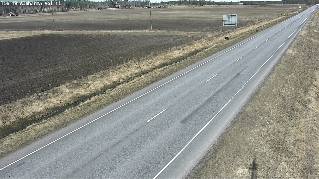Weather Camera Image Väg 19 Alahärmä, Voltti, Kauhava, Etelä-Pohjanmaa