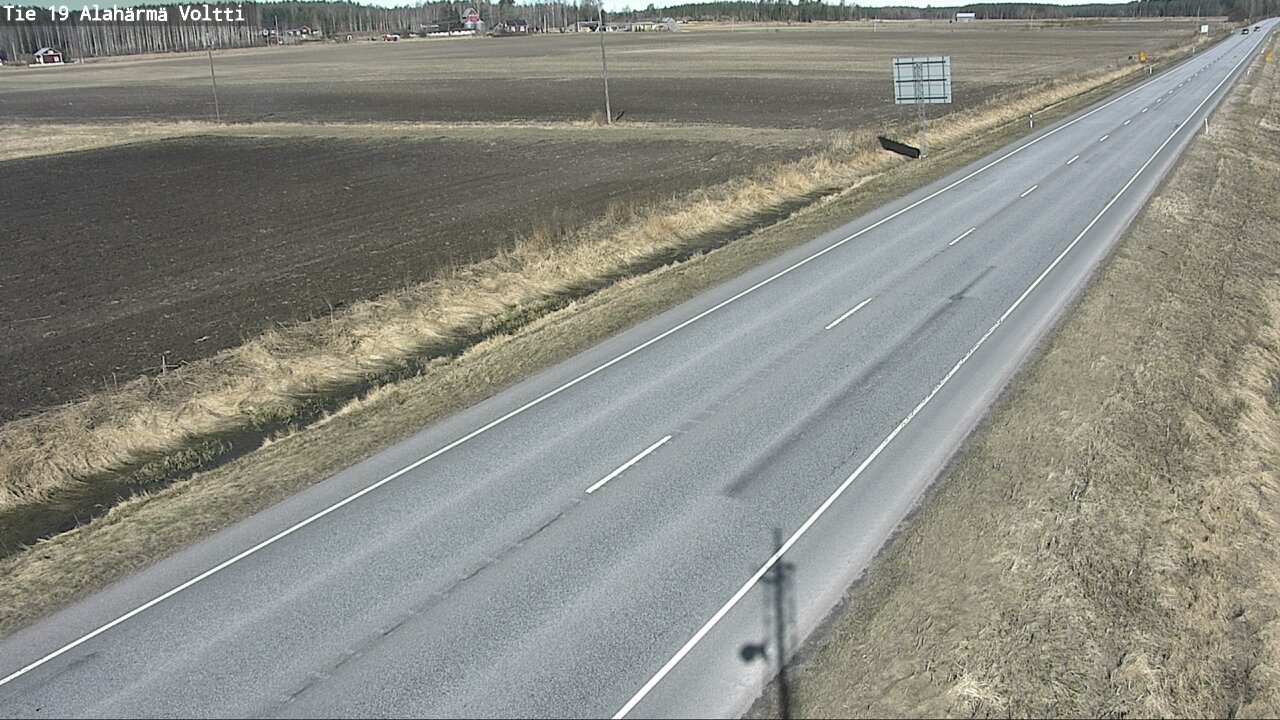 Weather Camera Image Väg 19 Alahärmä, Voltti, Kauhava, Etelä-Pohjanmaa