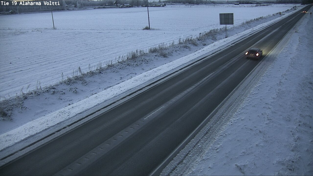 Weather Camera Image Väg 19 Alahärmä, Voltti, Kauhava, Etelä-Pohjanmaa