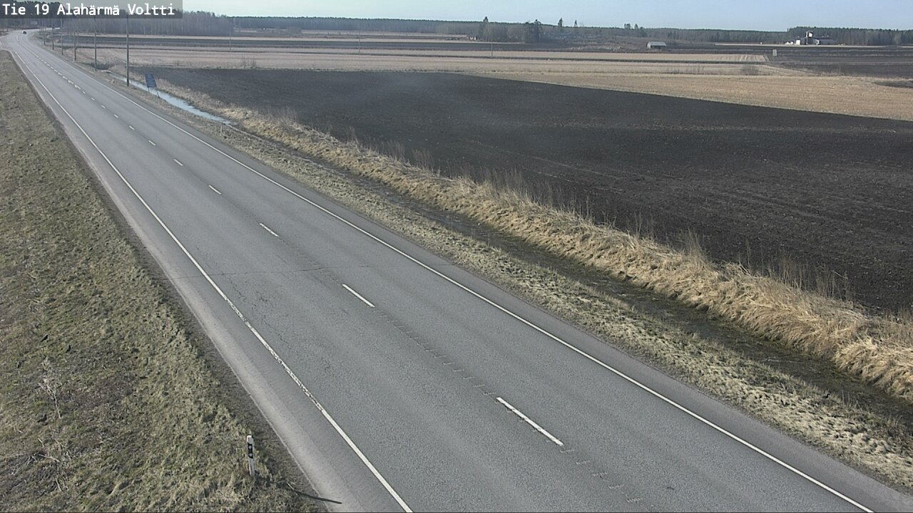Weather Camera Image Väg 19 Alahärmä, Voltti, Kauhava, Etelä-Pohjanmaa