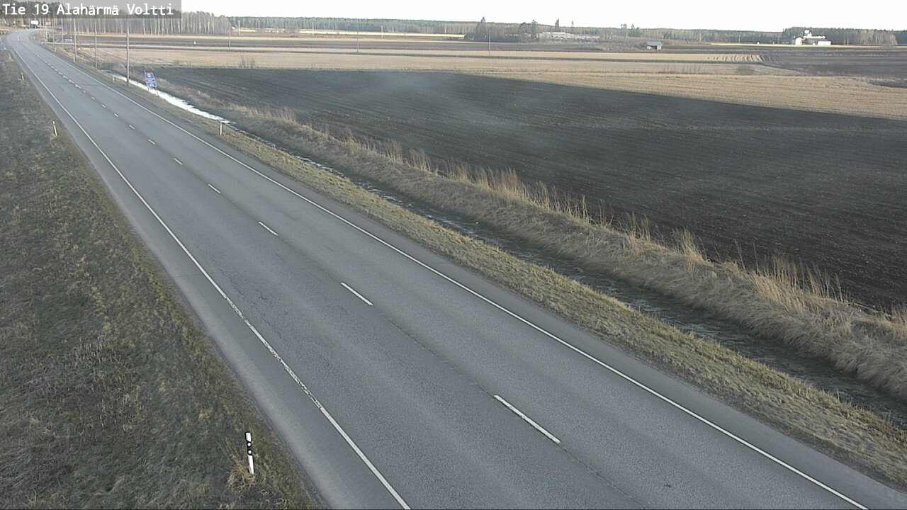 Weather Camera Image Väg 19 Alahärmä, Voltti, Kauhava, Etelä-Pohjanmaa