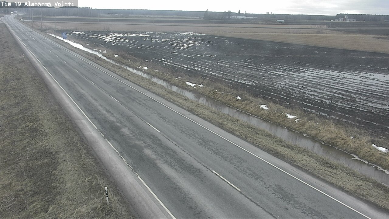 Weather Camera Image Väg 19 Alahärmä, Voltti, Kauhava, Etelä-Pohjanmaa