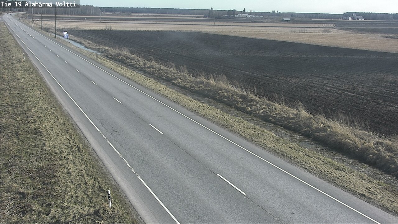 Weather Camera Image Väg 19 Alahärmä, Voltti, Kauhava, Etelä-Pohjanmaa