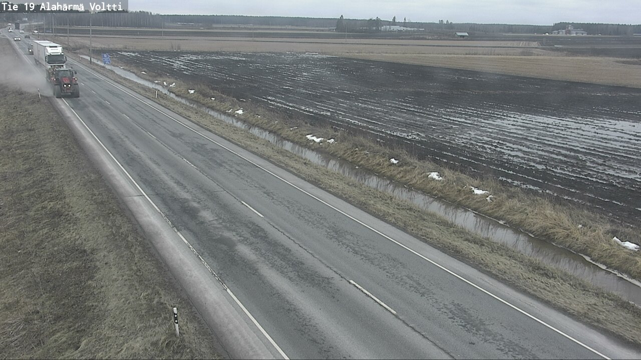 Weather Camera Image Väg 19 Alahärmä, Voltti, Kauhava, Etelä-Pohjanmaa
