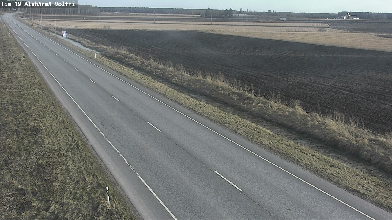 Weather Camera Image Väg 19 Alahärmä, Voltti, Kauhava, Etelä-Pohjanmaa