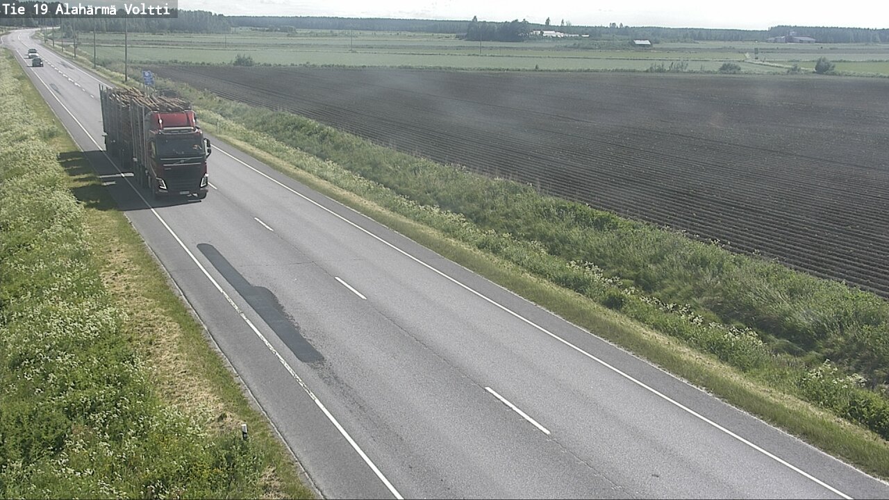 Weather Camera Image Väg 19 Alahärmä, Voltti, Kauhava, Etelä-Pohjanmaa