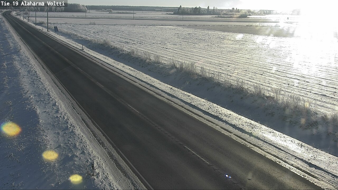 Weather Camera Image Väg 19 Alahärmä, Voltti, Kauhava, Etelä-Pohjanmaa
