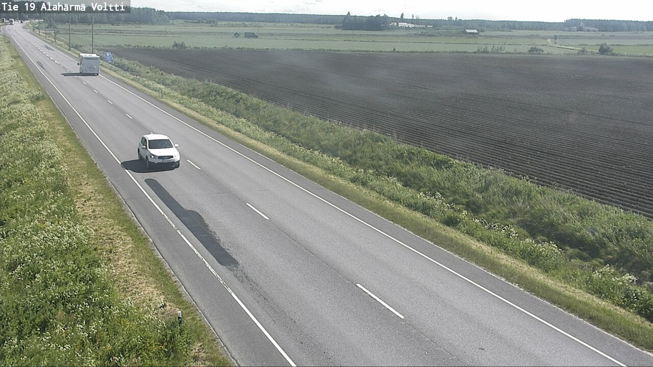 Weather Camera Image Väg 19 Alahärmä, Voltti, Kauhava, Etelä-Pohjanmaa