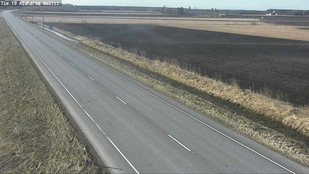Weather Camera Image Väg 19 Alahärmä, Voltti, Kauhava, Etelä-Pohjanmaa