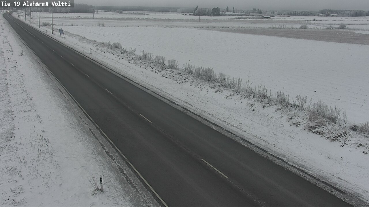 Weather Camera Image Väg 19 Alahärmä, Voltti, Kauhava, Etelä-Pohjanmaa