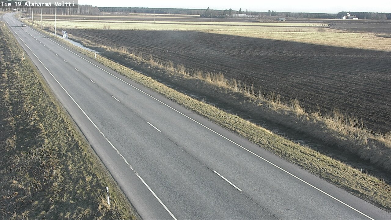 Weather Camera Image Väg 19 Alahärmä, Voltti, Kauhava, Etelä-Pohjanmaa