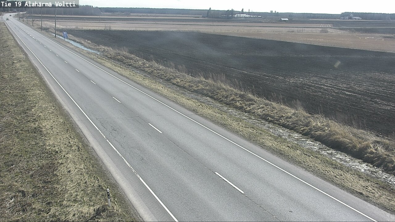 Weather Camera Image Väg 19 Alahärmä, Voltti, Kauhava, Etelä-Pohjanmaa